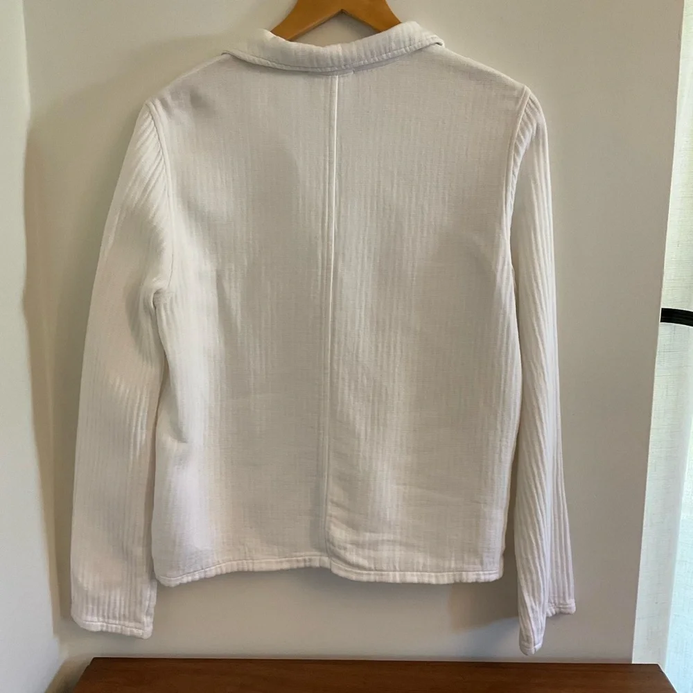 LACAUSA  White Utility Work Jacket, Sz S